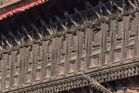 The Palace Of Fifty Five Windows In Bhaktapur Durbar Square Is A