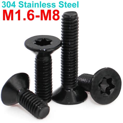 5 10 2050pcs M1 6 M2 M2 5 M3 M4 M5 M6 Black A2 70 304