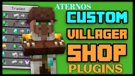 Minecraft Custom Villager Trades Plugin Minecraft PE JAVA BEDROCK YouTube