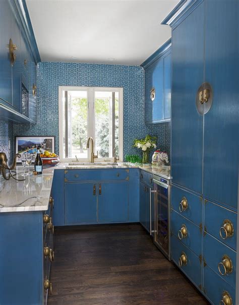 10 More Beautiful Blue Kitchens — Cobalt Gold Blue Backsplash