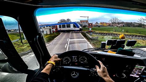 POV Truck Driving MERCEDES ACTROS In GERMANY Trucks Truck Driver