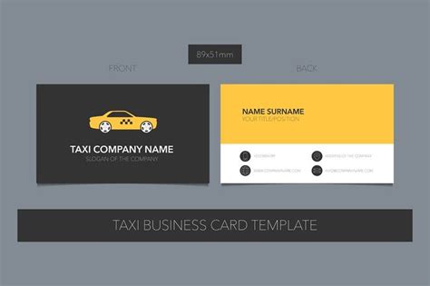 Taxi Cab Business Card