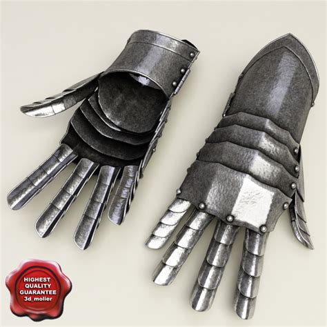 Medieval Gauntlet 3d Model