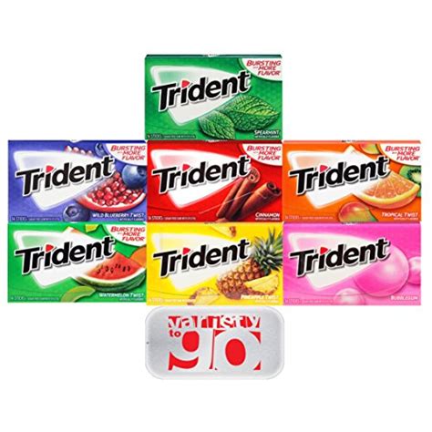 Trident Sugar Free Chewing Gums Pack Of 14 Assorted Flavors Buy