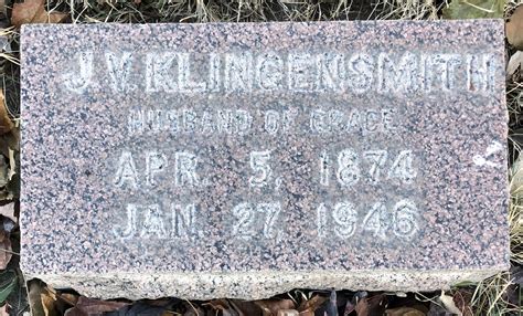 John Vesper Klingensmith Find A Grave Memorial