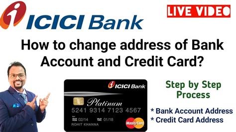 Credit Card Address Change How To Change Icici Credit Card Bank