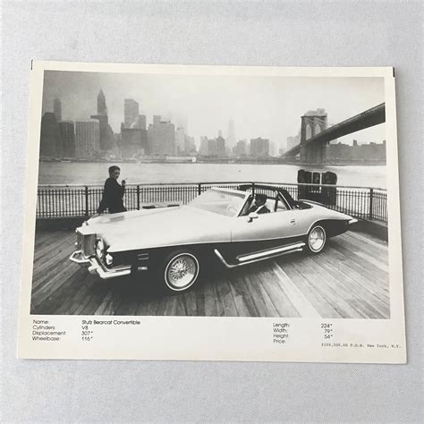 Vintage Stutz Bearcat Convertible Car Automobile Factory Photo ...