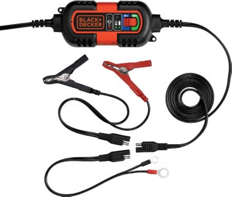 BLACK + DECKER® Battery Maintainer and Trickle Charger - Black/Orange, 4 pk - Fred Meyer