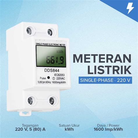 Jual Dianqi Meteran Listrik Digital Din Rail Kwh Meter Jakmall