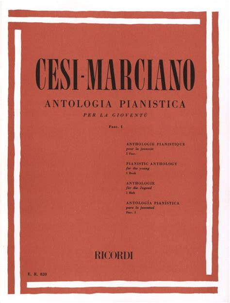 Antologia Pianistica Per La Gioventu Vol 1 Nuty Na Fortepian Ed Sigismondo Cesi Ernesto