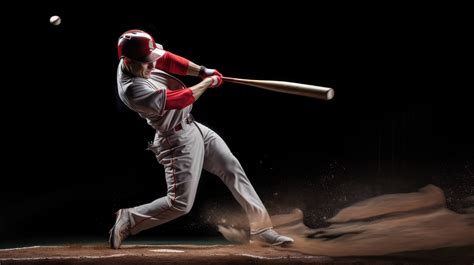 A Baseball Player Swinging A Bat