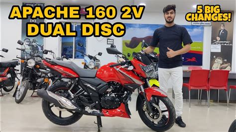 Big Update Tvs Apache Rtr V Dual Disc Complete Detailed