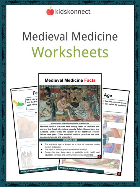 Medieval Medicine History and Evolution, Worksheets & Facts for Kids