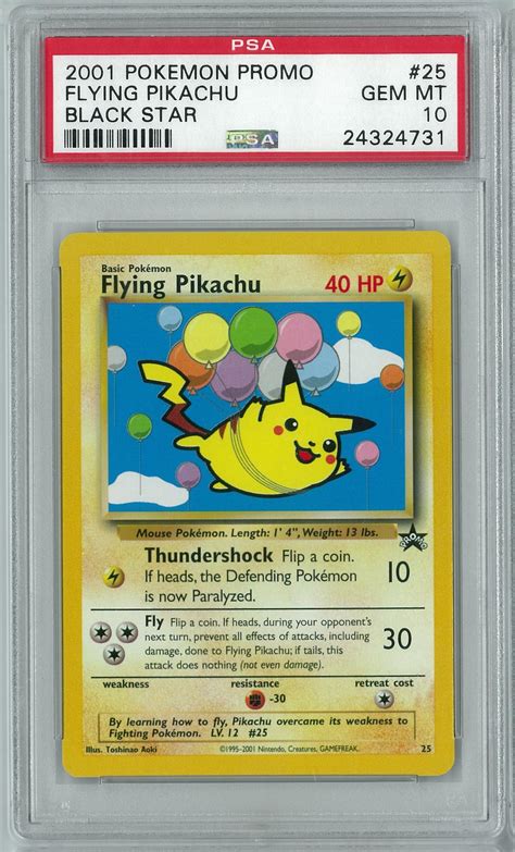 Pokemon Black Star Promo Flying Pikachu 25 Psa 10 Da Card World