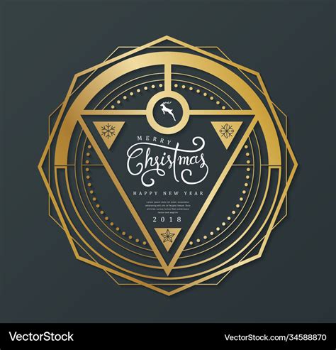 Merry Christmas 13 Royalty Free Vector Image Vectorstock