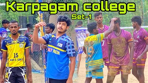 Mayiladuthurai Vs Karpagam Set Seven Star Volley Support