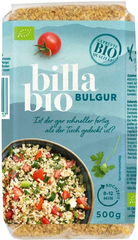 BILLA Bio Bulgur Online Von BILLA Wogibtswas At