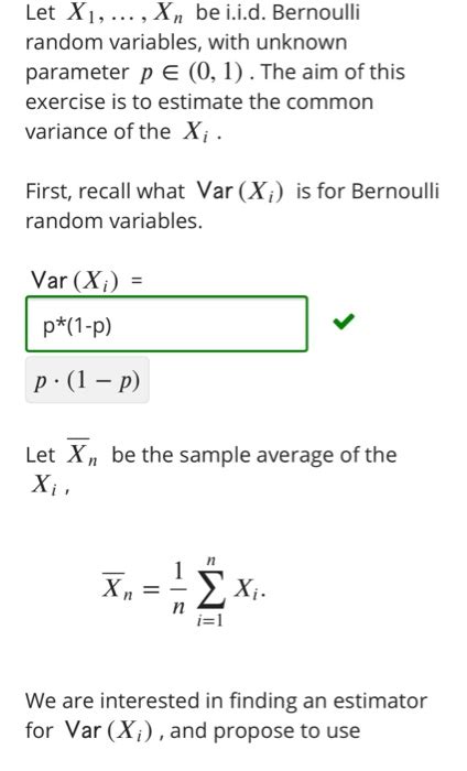 Solved Let X Xn Be I I D Bernoulli Random Chegg