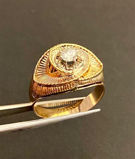 Proantic Old Gold And Diamond Ring