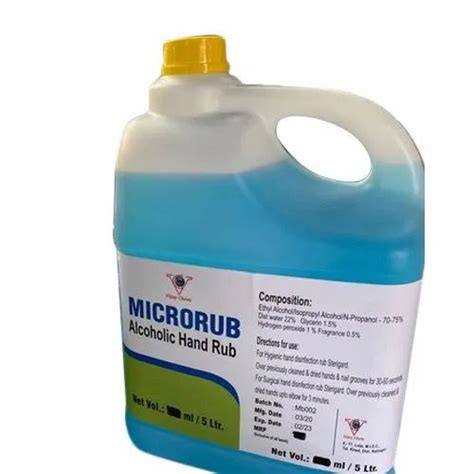 L Micro Rub Alcohol Based Hand Sanitizer At Rs Commercial Hand