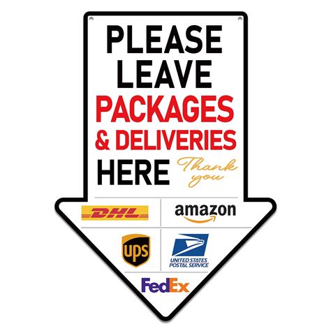 WhatSign Package Delivery Sign Please Leave Packages Here Delivery