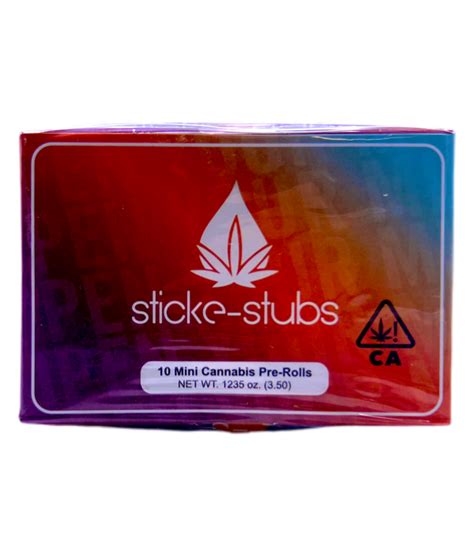 Sticke Stubs Kush Mints 10 Pack Prerolls Nugg Club