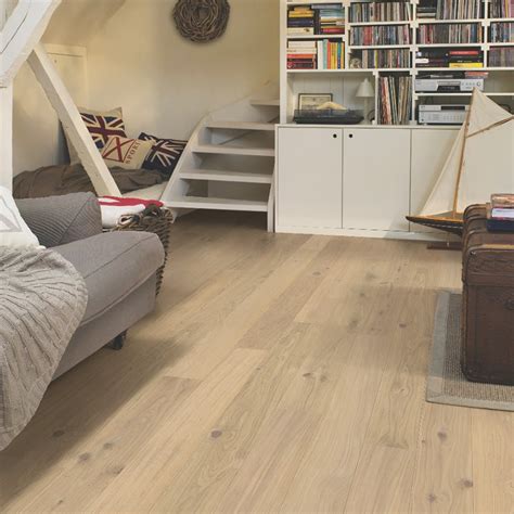 Suelo Parquet De Madera Quick Step Mod Roble Blanco Algod N Mate Ref