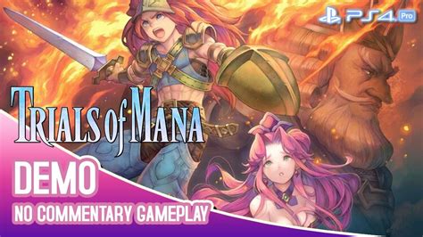 Trials Of Mana DEMO PS4 Angela Duran Charlotte Story Gameplay