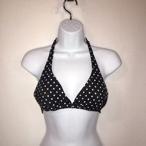 Victoria S Secret Swim Vs Black And White Polkadot Bikini Top Size