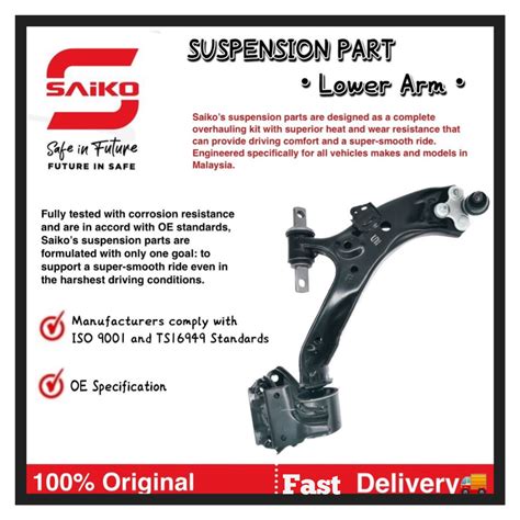 Saiko Control Lower Arm Honda City Sel Jazz Gd Saa Front