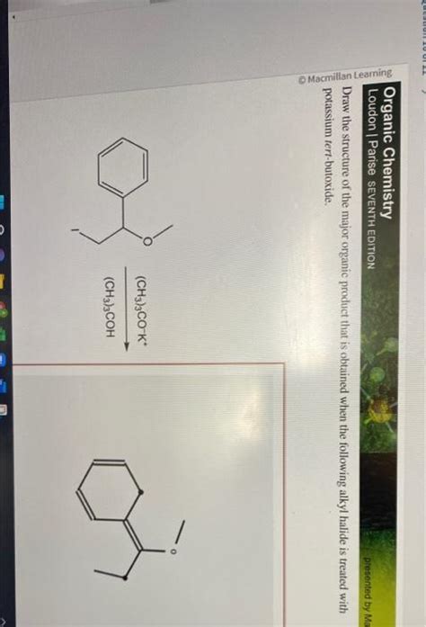 Solved Draw The Structure Of The Major Organic Product That Chegg