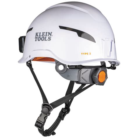 Safety Helmet Type 2 Non Vented Class E With Rechargeable Headlamp