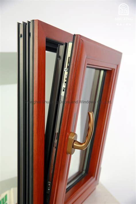 Aluminum Profile Windows And Door Wooden Color Aluminum Window And Door