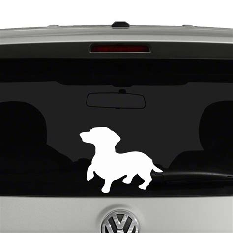 Dachshund Dog Silhouette Vinyl Decal • Cosmic Frogs Vinyl