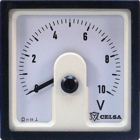 Dc Voltage Panel Meter Paq Series Celsa Messgerate EspaÑa Sl Dc Dial Panel Mount