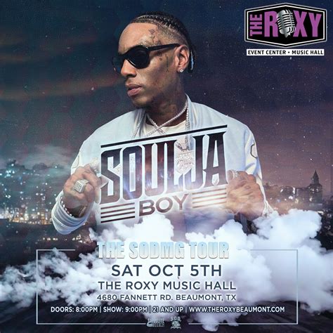 Buy Tickets To Soulja Boy In Beaumont On October 5 2024