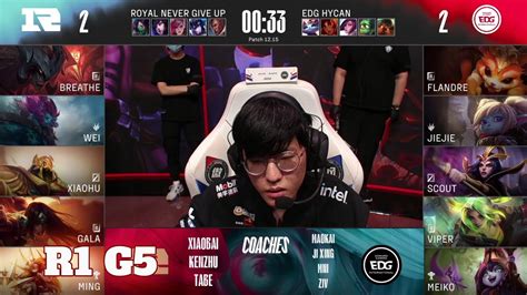 Rng Vs Edg Game Round Lpl Worlds Regionals Royal Never