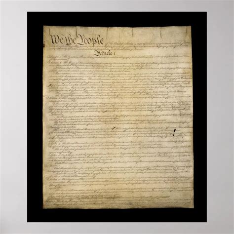 United States Constitution Poster Zazzle