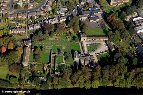 Aeroengland Aerial Photograph Of Whalley Abbey Lancashire A Ruined