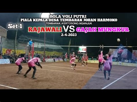 Set 1 Voli Putri Rajawali Blitar Vs Gajah Mungkur Piala Kepala Desa