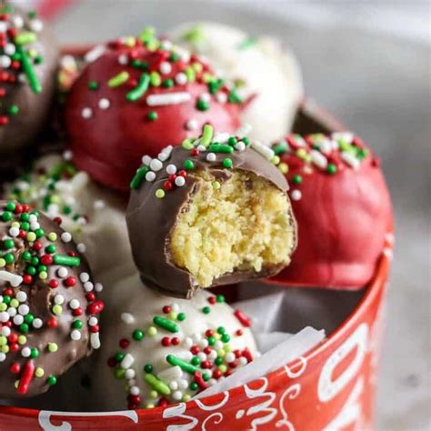 Moist Christmas Cake Balls My Most Requested Holiday Dessert Alekas