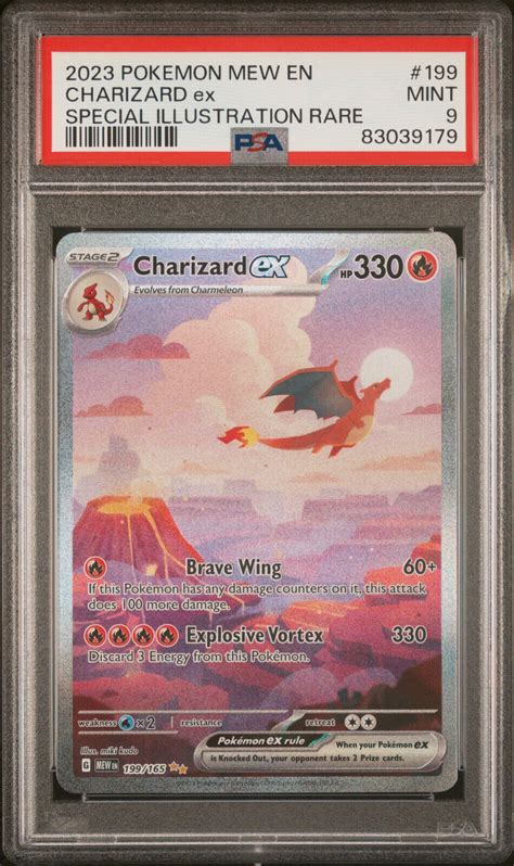 Psa 9 2023 Pokemon Mew En151 199 Charizard Ex Special Illustration