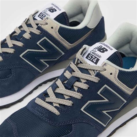 Mens Navy New Balance 574 Trainers Schuh