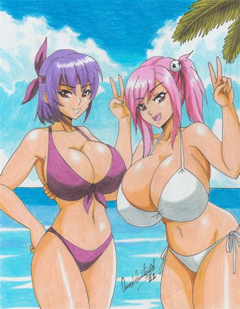 Busty Hentai Girls Absurd Res Alluring Ayane Ayane Doa Beach