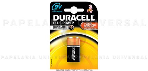 Pilha Duracell Plus MN1604 6LR61 9v Ref 20351