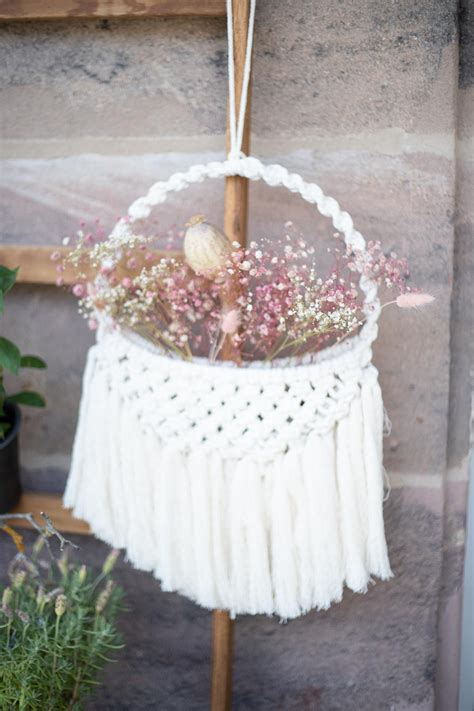 Boho Makramee Kranz Mit Tasche Natural Hygge By Patricia Morgenthaler