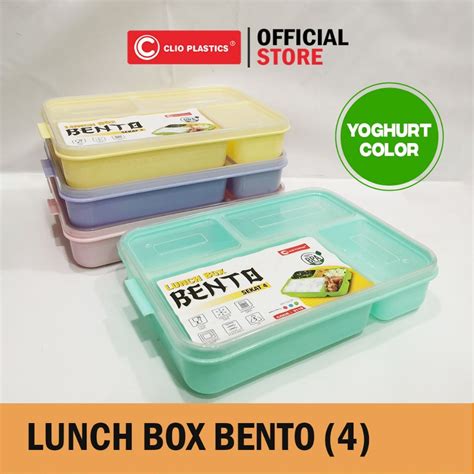 Jual Rantang Catering Bento Sekat Clio Lunch Box Tempat Kotak Segi