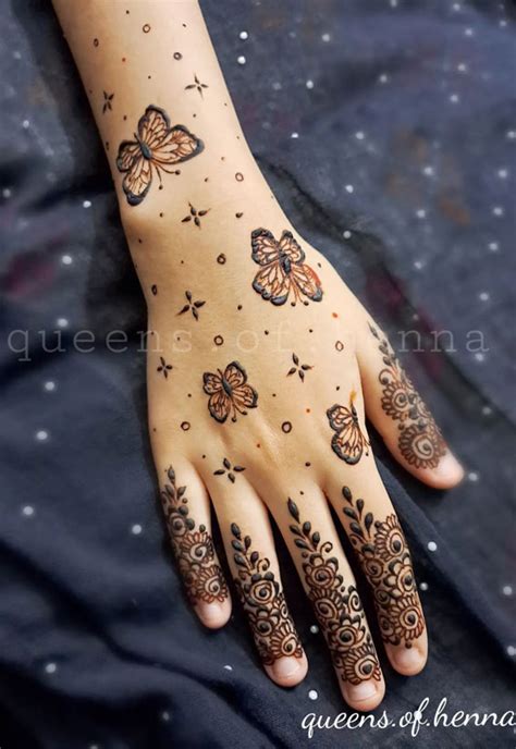 Minimal Henna Designs Large Floral Simple Design I Take You