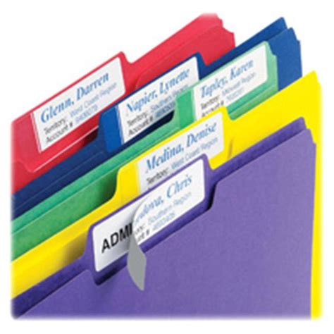 Extra Large Filing Labels, .94 in. x 3.44 in., 450-PK, Assorted - Walmart.com - Walmart.com