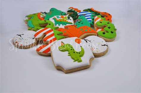 3 Rex Dinosaur Party Cookies birthday Dino Party partysaurus - Etsy